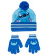 Șapcă de iarnă pentru copii cu mănuși STITCH Cerda