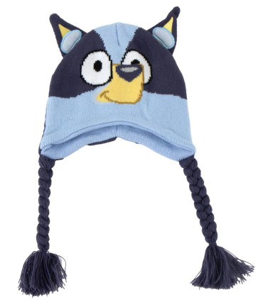 CHILDREN'S WINTER HAT WITH BRAIDS BLUEY Cerda