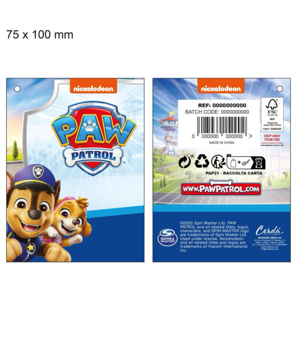 Șapcă pentru copii cu mănuși PAW PATROL CHASE Cerda