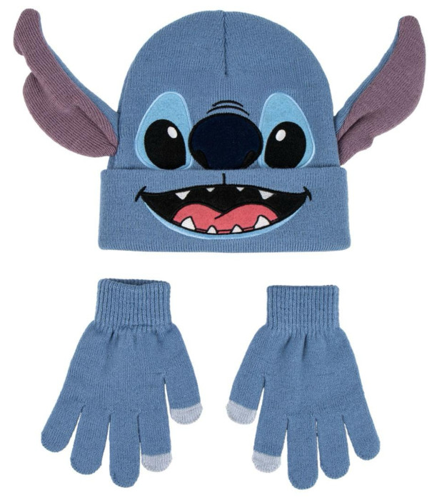 CHILDREN'S HAT WITH EARS STITCH + GLOVES Cerda