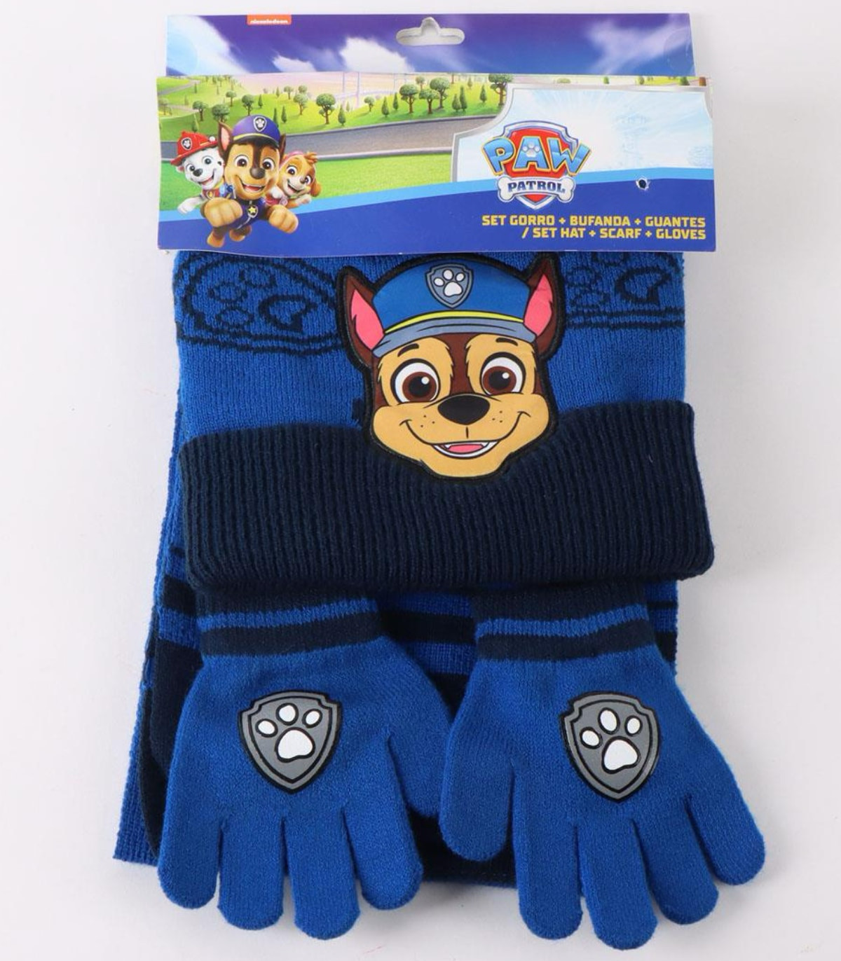 Șapcă pentru copii cu fular și mănuși PAW PATROL Cerda