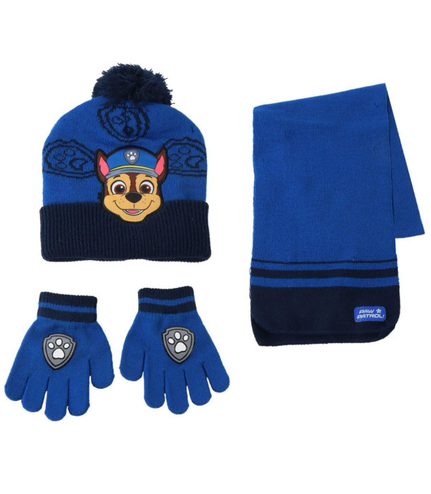 Șapcă pentru copii cu fular și mănuși PAW PATROL Cerda