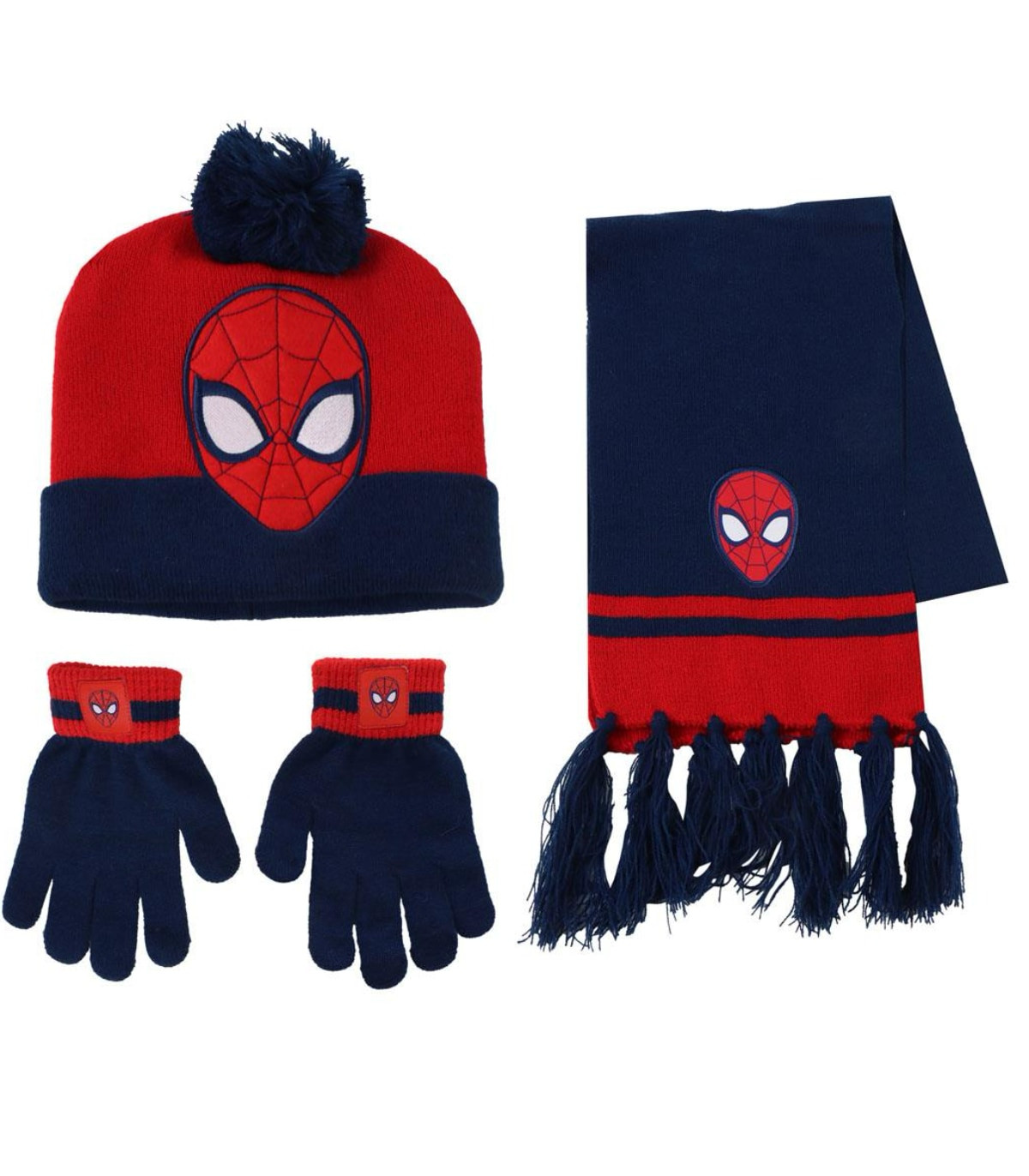 Șapcă pentru copii cu fular și mănuși SPIDERMAN Cerda