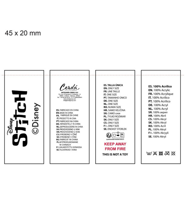 Șapcă pentru copii cu fular și mănuși STITCH fetiță Cerda
