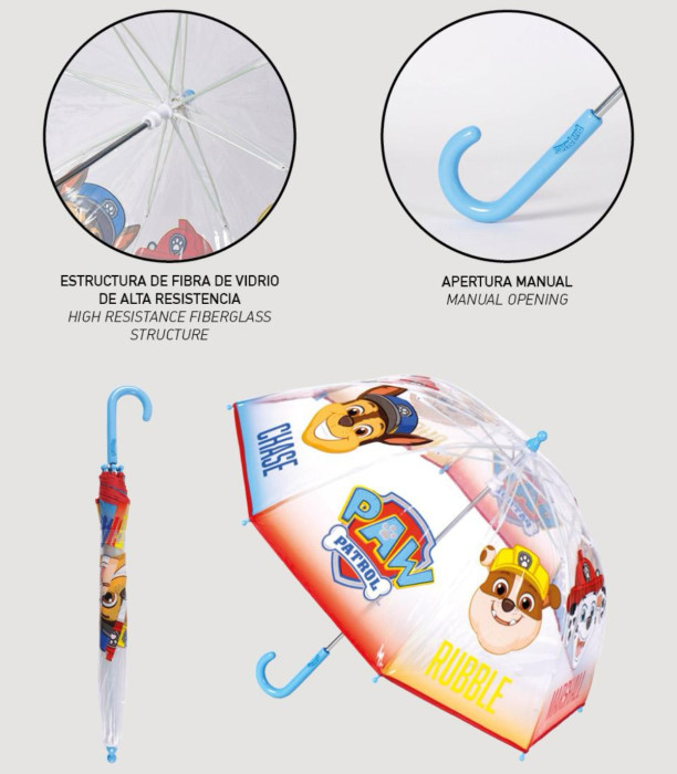 UMBRELĂ PENTRU COPII MECANICĂ POE PAW PATROL Cerda