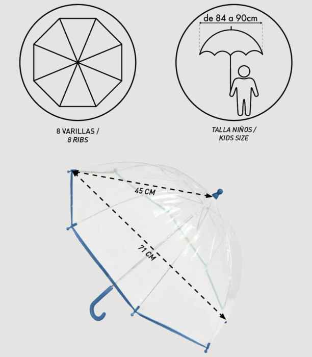 MECHANICAL CHILDREN'S UMBRELLA POE MICKEY Cerda