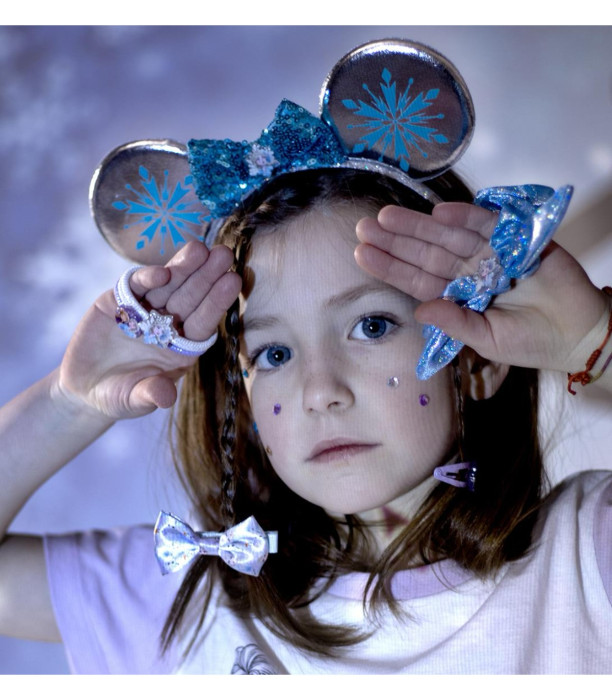 ELASTIC SCRUNCHIE CU 2 CLIPS CU FUNDĂ FROZEN Cerda