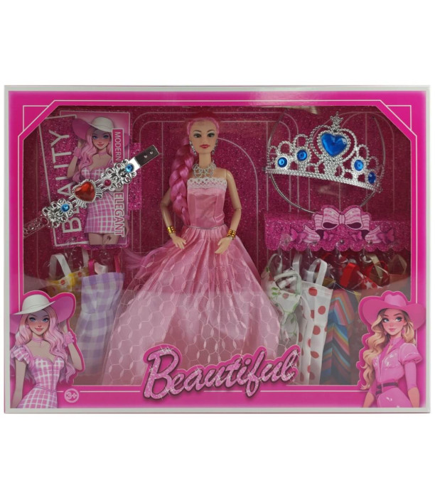 PUERCA CU ROCHIE ȘI CORONĂ ÎN CUTIE Armtoys