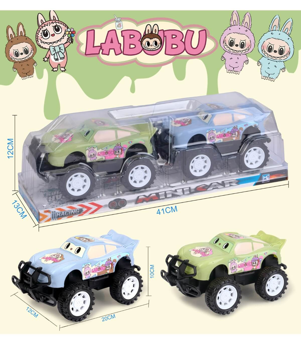 JEEP PENTRU COPII 2 BUC. ÎN BLISTER LABUBU Armtoys