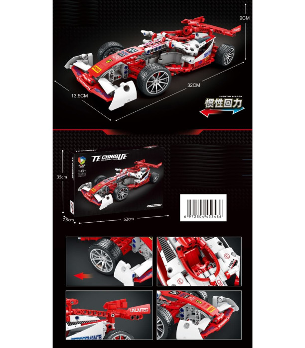 CONSTRUCTOR FORMULA 1 ROȘIE 486 PIESE Armtoys