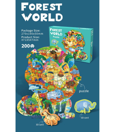 CHILDREN'S PUZZLE LION 200 PIECES AFRICA Armtoys