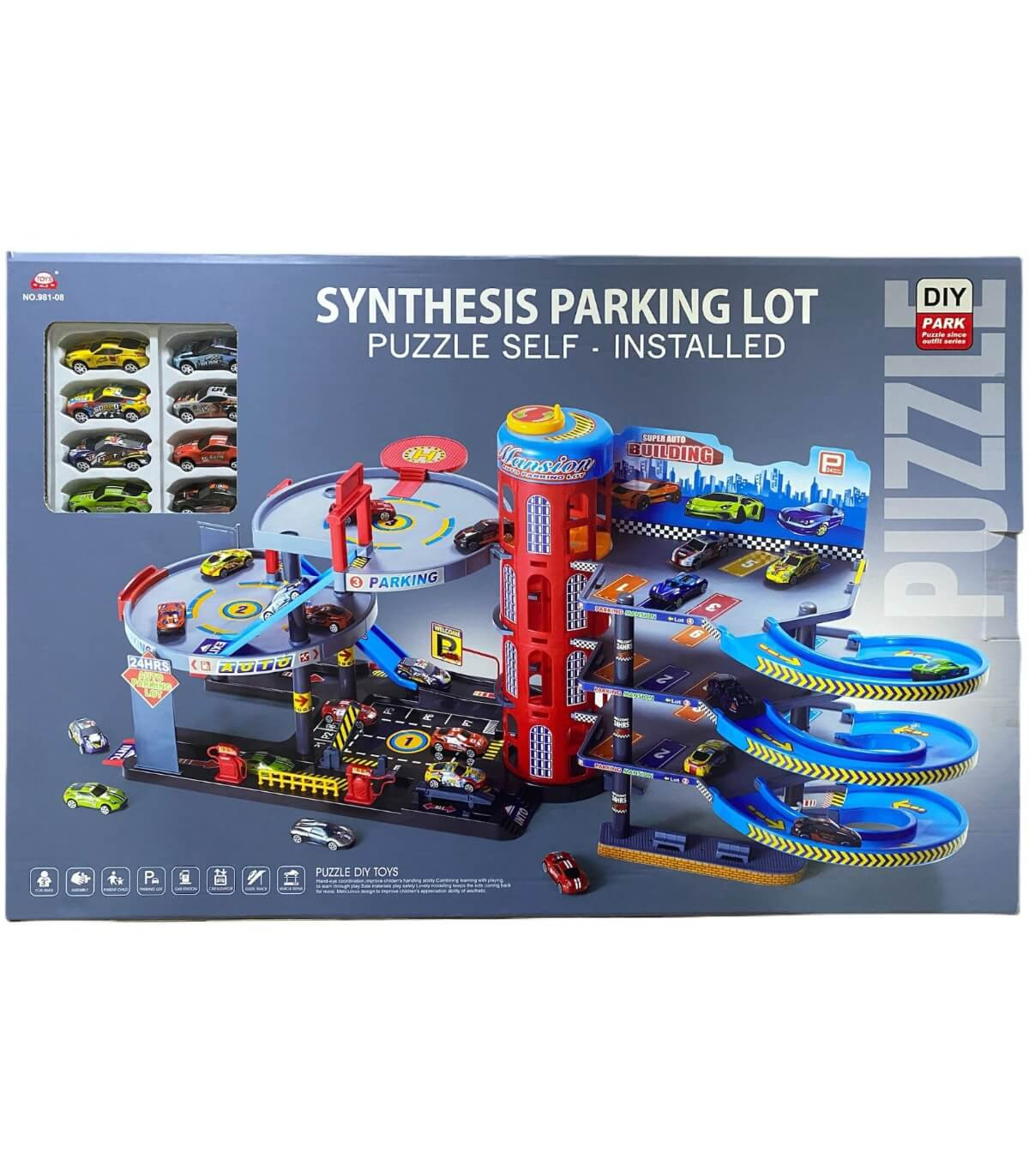 PARCARE COPIL MARE CU 8 MAȘINI Armtoys