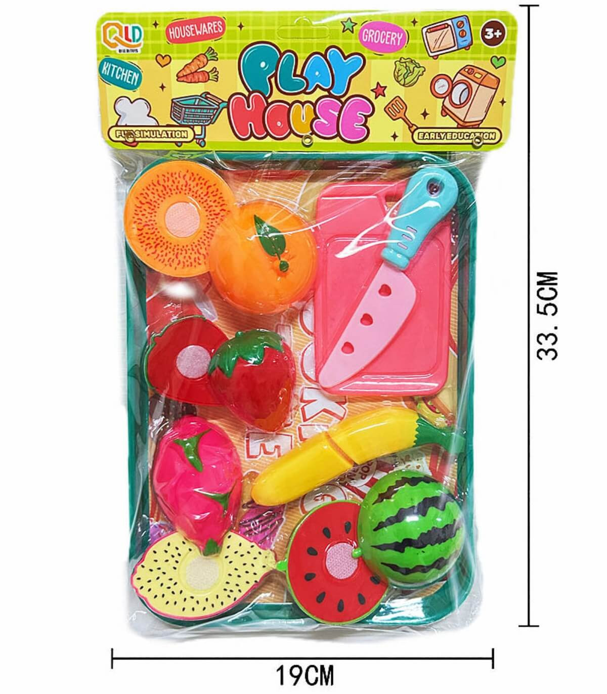 CHILDREN'S FRUITS FOR CUTTING WITH A BOARD 5 PCS. IN A BAG Armtoys