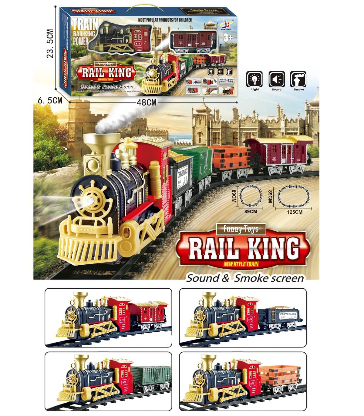 VAGON DE JUCĂRIE PENTRU COPII RAIL KING Armtoys