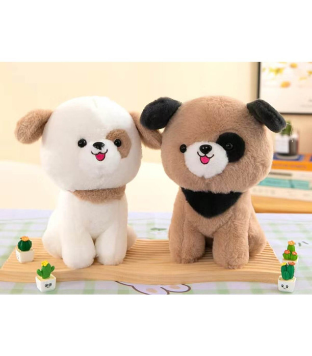 PLUSH DOG WITH FISH 23 CM 2 COLORS Armtoys