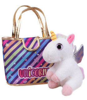 UNICORN DIN PLUȘ ÎN GEANTĂ Armtoys