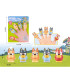 FIGURI DIN CAUCIUC PENTRU DEGETE 5 BUC. BLEU Armtoys