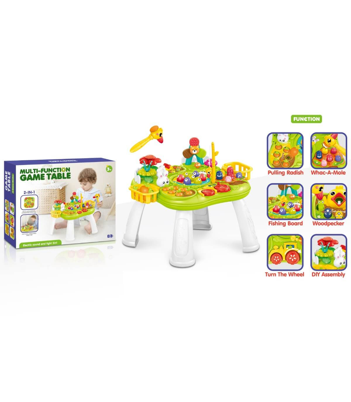MASĂ MULTIFUNCȚIONALĂ PENTRU COPII CU CÂRLIG Armtoys