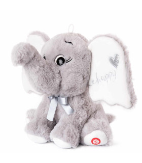 ELEFANT DE PLUS CU INIMA 2 CULORI 41 CM - Medii