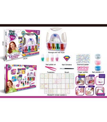 SET PENTRU MANICHIUR CU LAMPĂ PE BATERII Armtoys