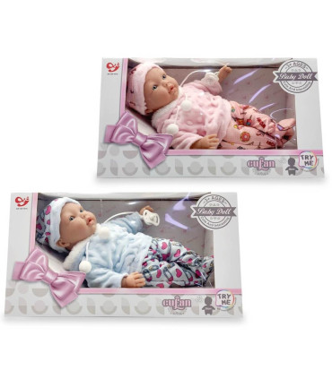 LAYING BABY DOLL + SOUND WITH WINTER CLOTHES 36 CM Armtoys