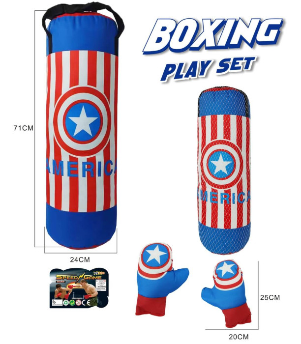 Rucsac mare de box pentru copii Captain America Armtoys
