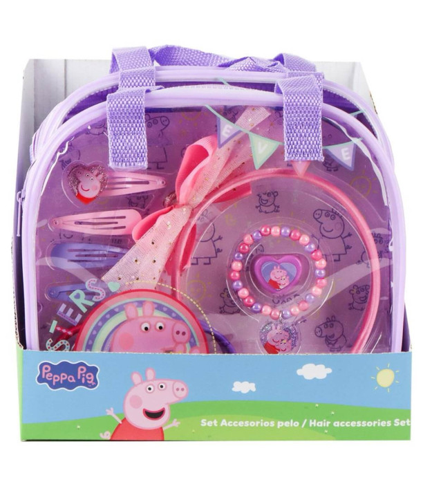 SET BIJUTERII CU ACCESORII ÎN GEANTĂ PEPPA PIG Cerda