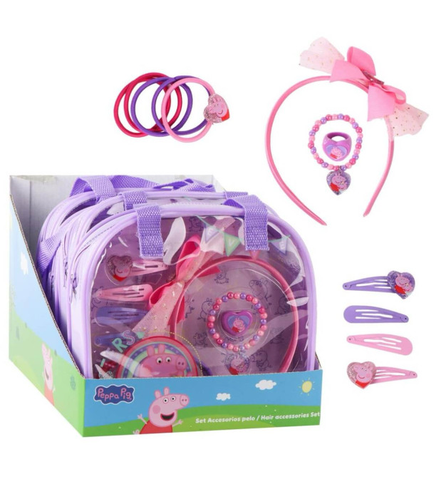 SET BIJUTERII CU ACCESORII ÎN GEANTĂ PEPPA PIG Cerda