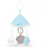 LAMPĂ MUZICALĂ DE PLUȘ PENTRU BEBELUȘI CU NORI ALBAȘTRI 30 CM Amek toys