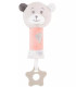 PLUSH BABY BEAR RATTLE 24 CM PINK/BLUE Amek toys