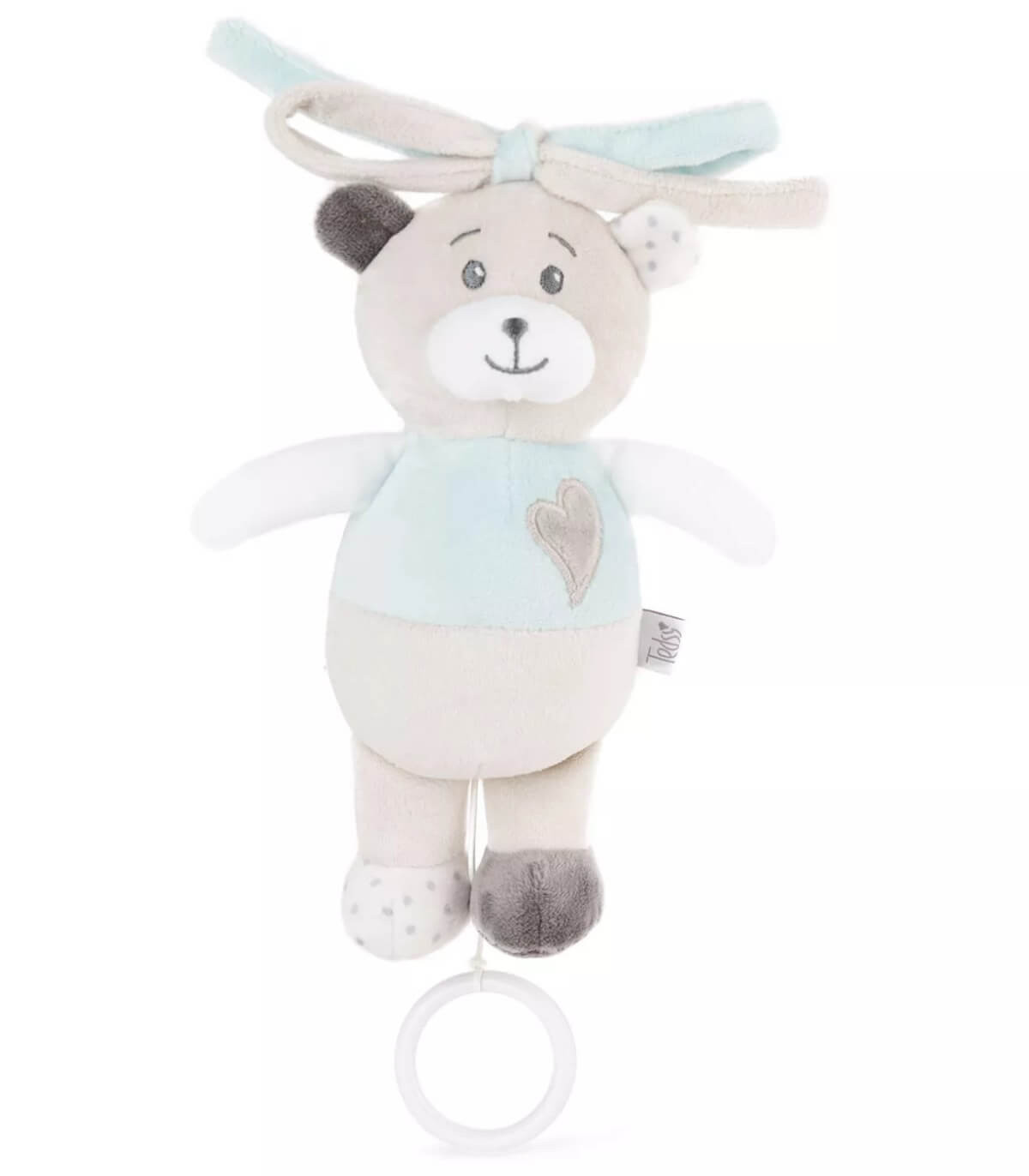 LAMPĂ MUZICALĂ DE PLUȘ PENTRU BEBELUȘI URSULEȚ 21 CM ALBASTRU/ROZ Amek toys