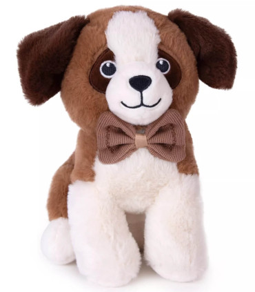 CĂȚEL DE PLUȘ CU PAPION 27 CM 3 TIPURI Amek toys