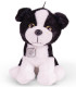 CĂȚEL DE PLUȘ CU MEDALION 26 CM NEGRU/MARO Amek toys