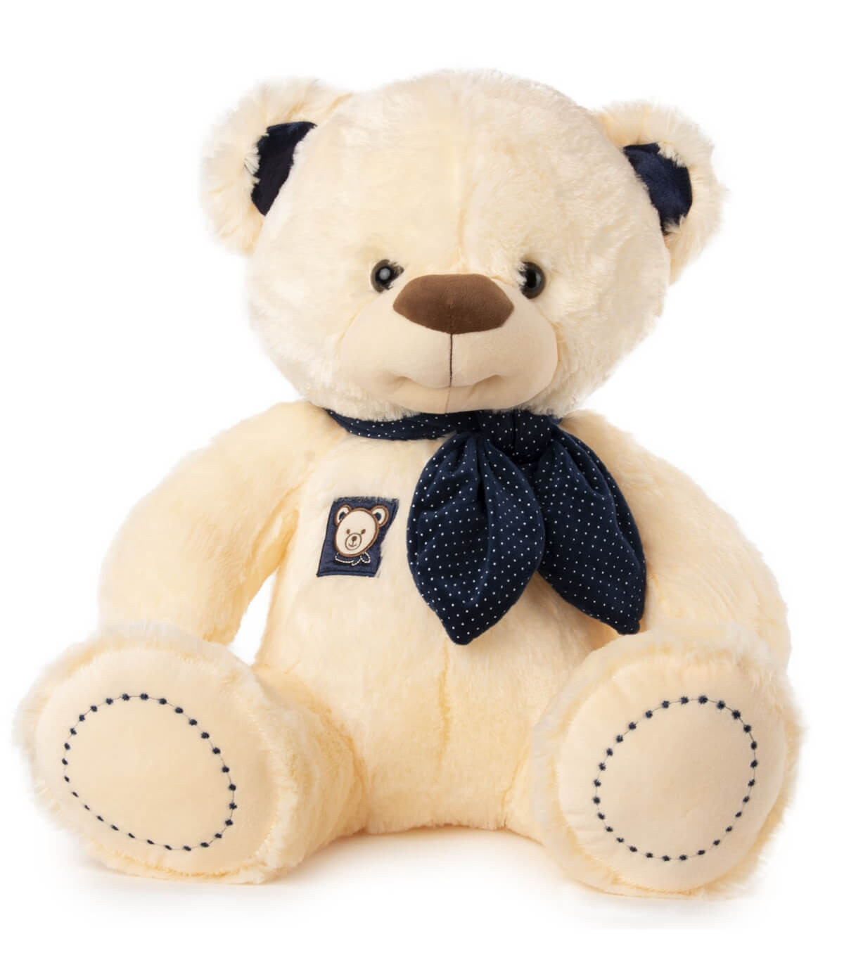 URSULEȚ DE PLUȘ CU EȘARFĂ 50 CM ALBASTRU/ROȘU Amek toys