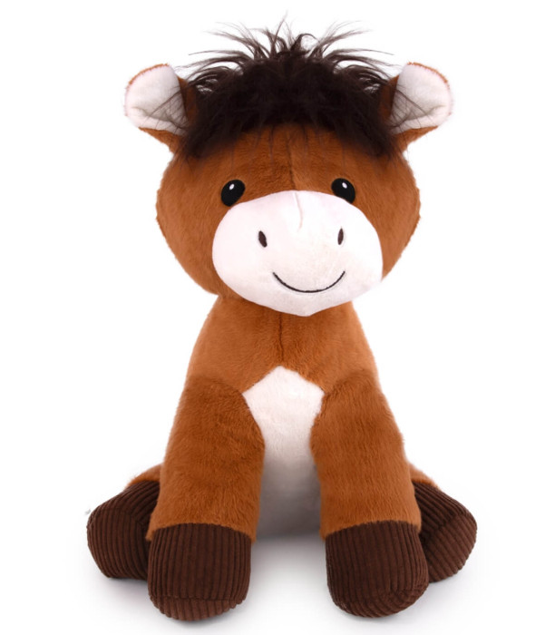 PLUSH DONKEY 45 CM BROWN Amek toys