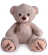 PLUSH BEAR MELANGE 80 CM BROWN/GRAY Amek toys
