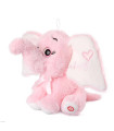 ELEFANT MARE DE PELUȘ CU INIMA ȘI SUNET 65 CM