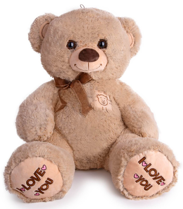 URSULEȚ DE PLUȘ MELANGE 60 CM GRI/MARO Amek toys
