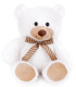 URSULEȚ DE PLUȘ CU FUNDĂ 32 CM BEJ/ALB Amek toys