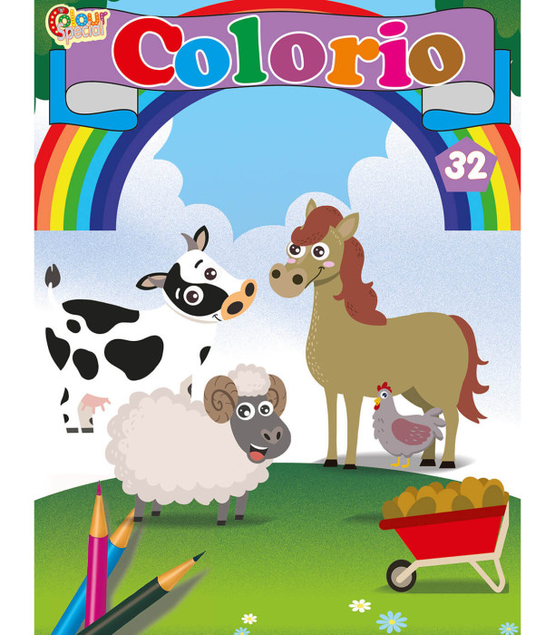 CARTE DE COLORAT COLORIO 32 PAGINI 4 TIPURI Boek Specials Nederland bv
