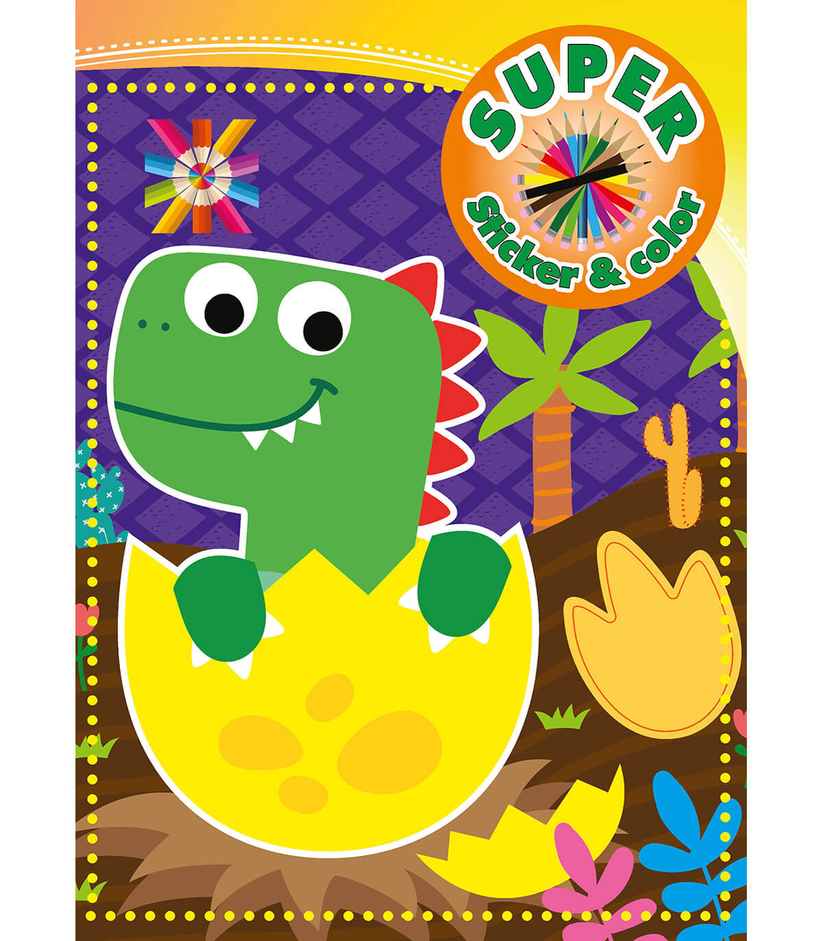 CARTE DE COLORAT SUPER STICKER & COLOR 32 PAGINI 6 TIPURI Boek Specials Nederland bv