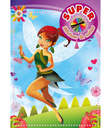 CARTE DE COLORAT SUPER STICKER & COLOR 32 PAGINI 6 TIPURI Boek Specials Nederland bv
