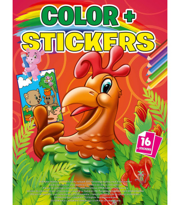 CARTE DE COLORAT COLOR + STICKERE 16 PAGINI 4 TIPURI Boek Specials Nederland bv