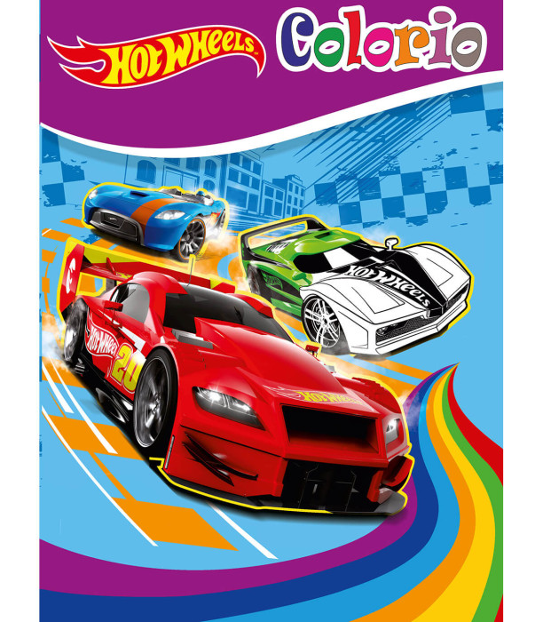 CARTE DE COLORAT HOT WHEELS COLORIO 32 PAGINI 4 TIPURI Boek Specials Nederland bv