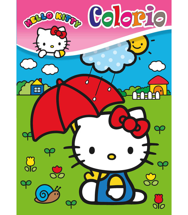 CARTE DE COLORAT HELLO KITTY COLORIO 32 PAGINI 4 TIPURI Boek Specials Nederland bv