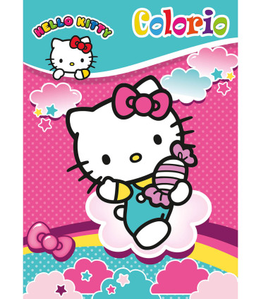 CARTE DE COLORAT HELLO KITTY COLORIO 32 PAGINI 4 TIPURI Boek Specials Nederland bv