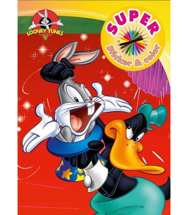 CARTE DE COLORAT + STICKERE WARNER BROS EROI 32 PAGINI 6 TIPURI Boek Specials Nederland bv