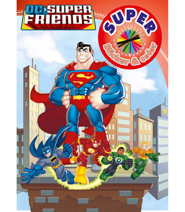 CARTE DE COLORAT + STICKERE WARNER BROS EROI 32 PAGINI 6 TIPURI Boek Specials Nederland bv