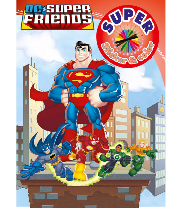 CARTE DE COLORAT + STICKERE WARNER BROS EROI 32 PAGINI 6 TIPURI Boek Specials Nederland bv