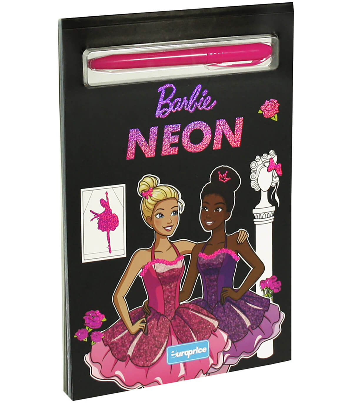 CARTE DE COLORAT BARBIIE NEON 64 PAGINI CU MARKER Europrice